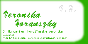 veronika horanszky business card